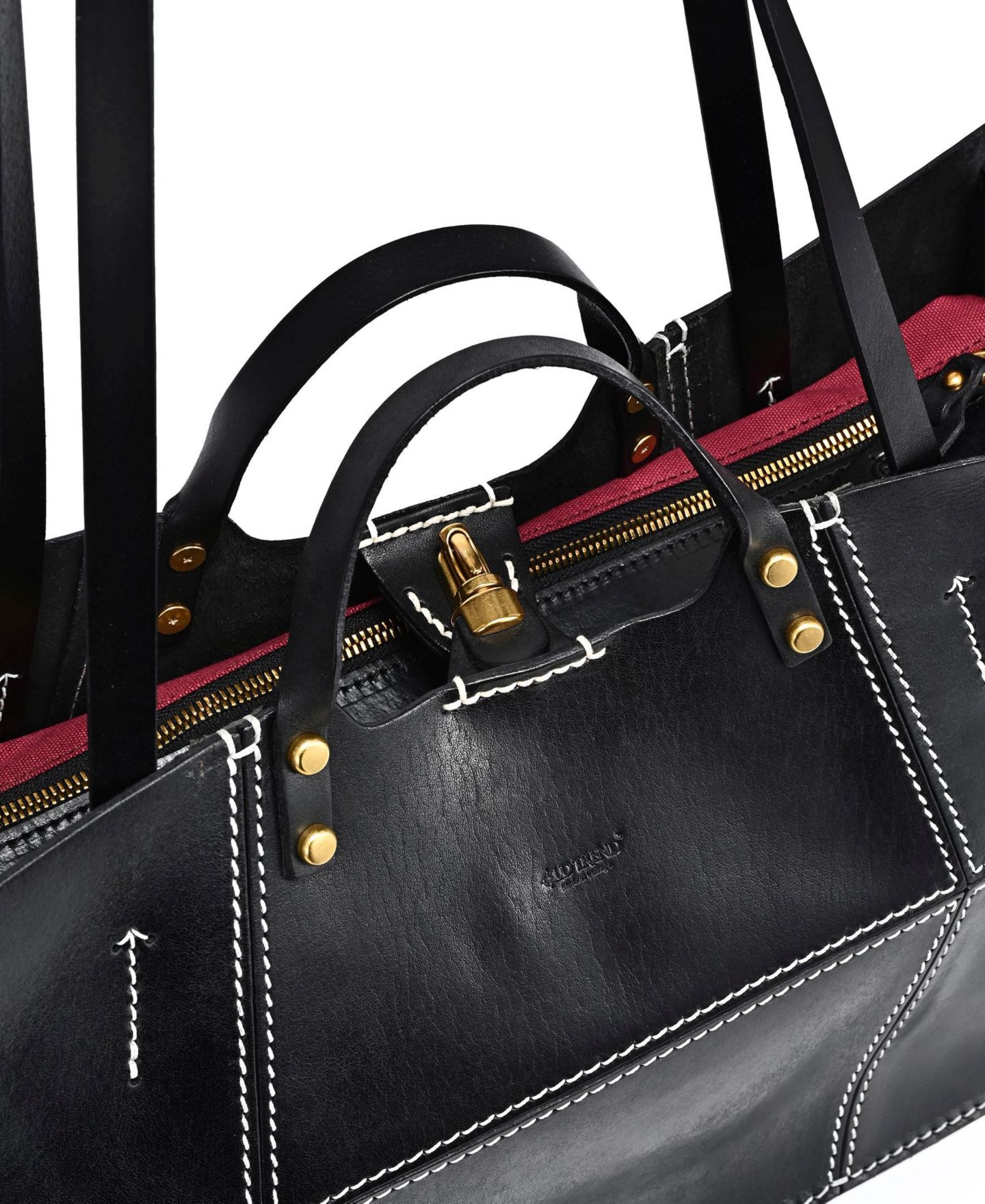Женская сумка OLD TREND Rosa Extra-Large Leather All-Day, цвет: Чёрный — фото 13