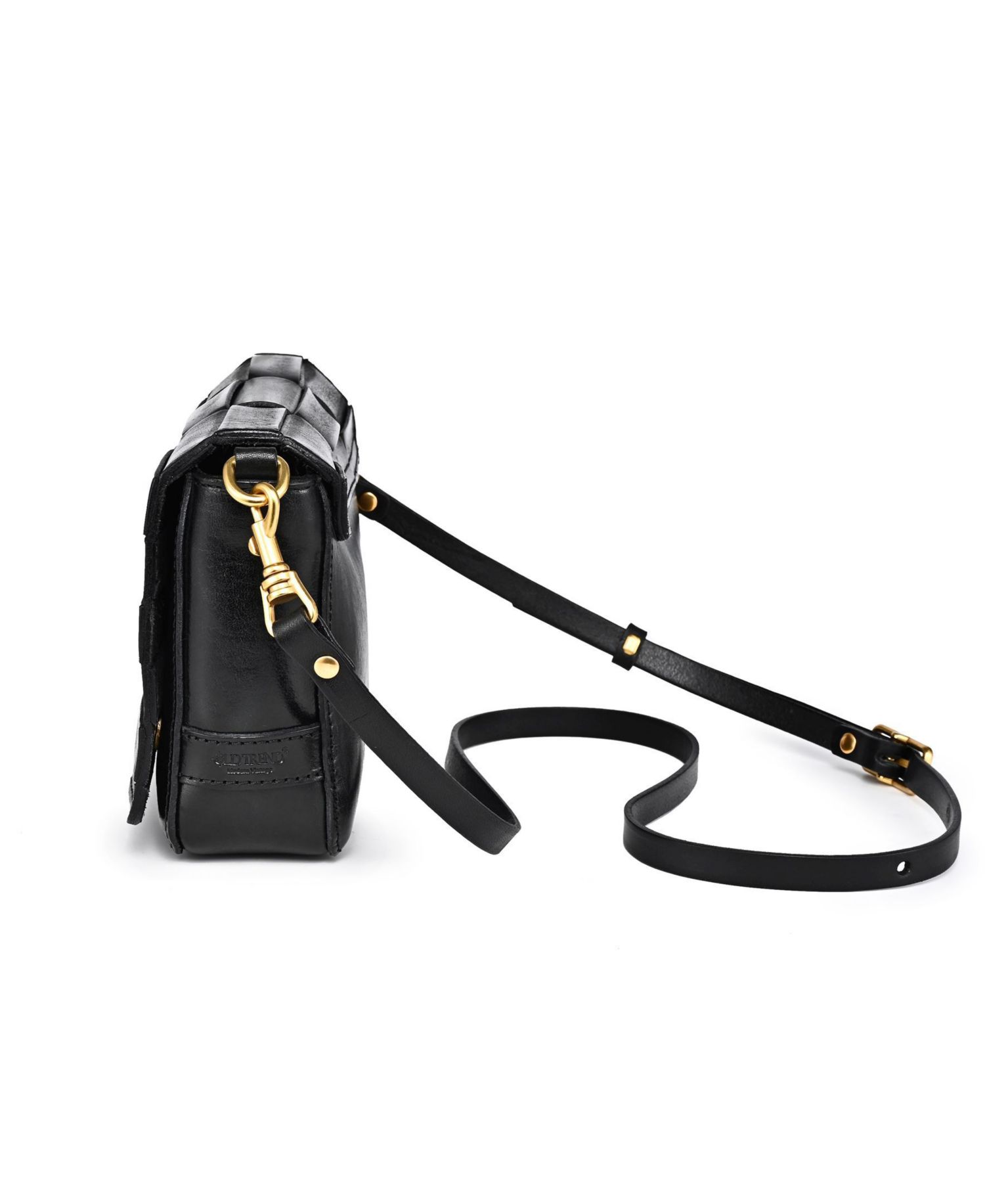 Lupine Mini Woven Leather Crossbody Bag
