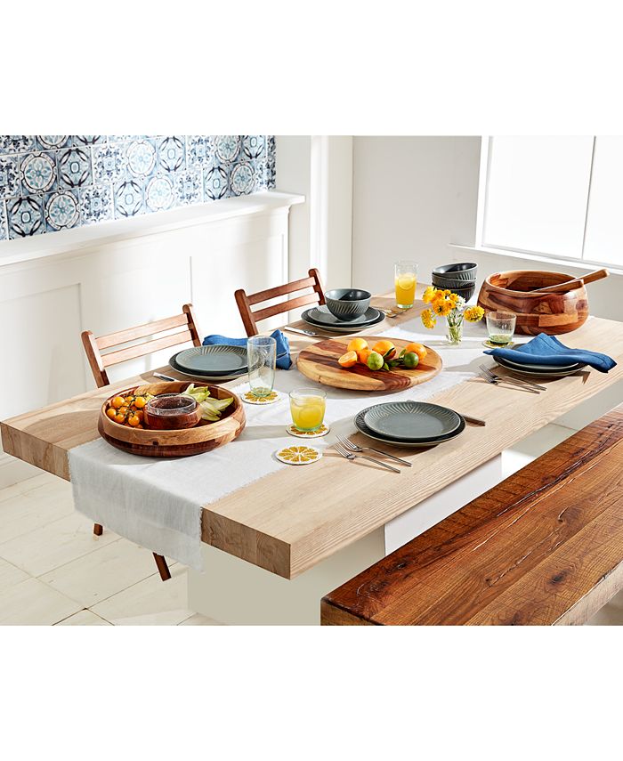 Oake Olive 12Pc. Dinnerware Set, Created for Macy's Macy's