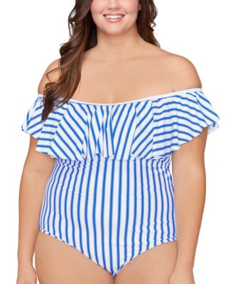 macys plus size swim suits