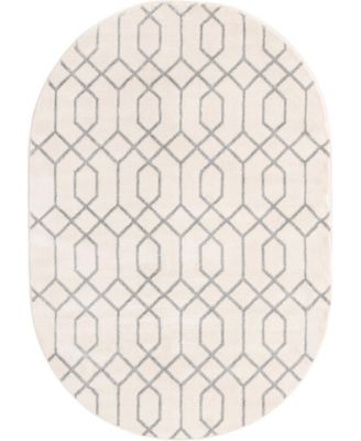 Marilyn Monroe Glam Trellis 4' x 6' Oval Area Rug