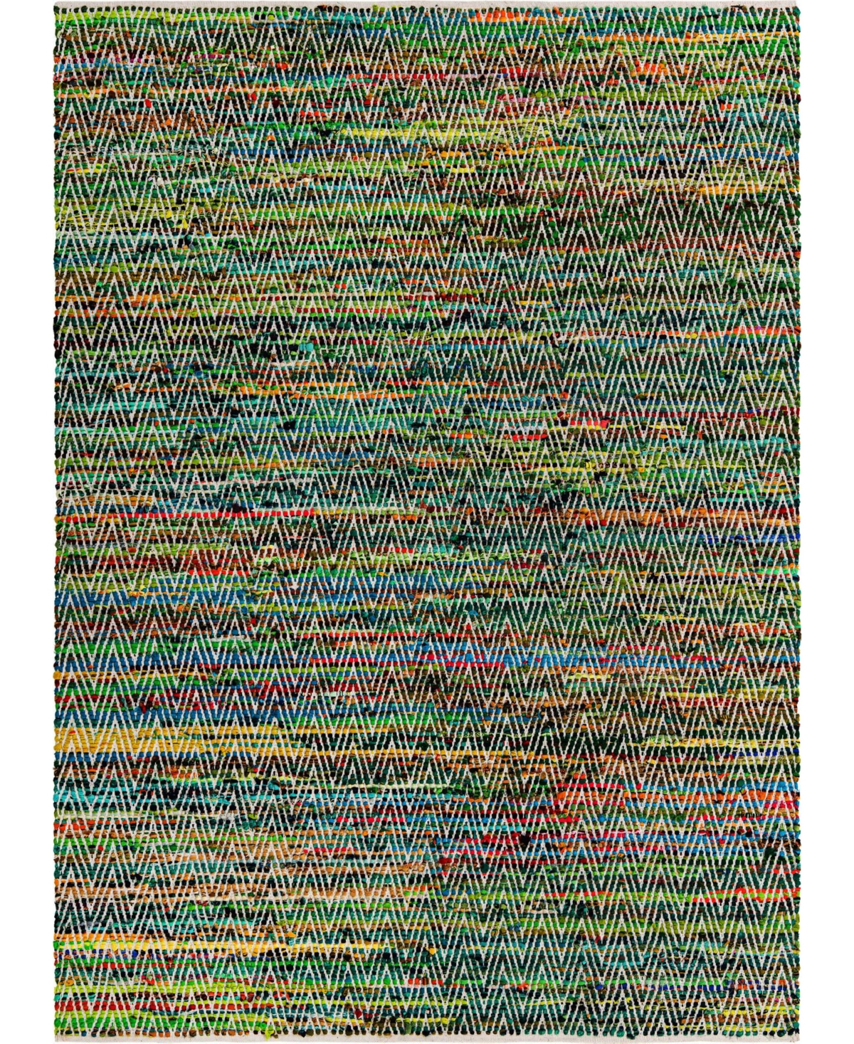 Bayshore Home Jari Chevron Claire Area Rug - Blue