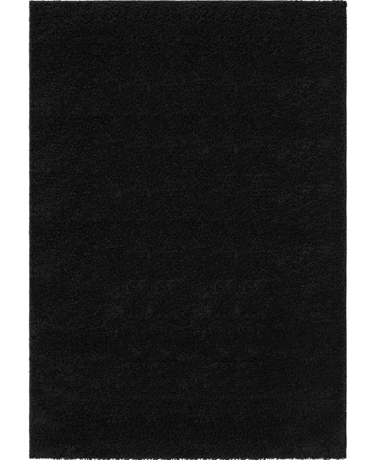 Bayshore Home Always Shag Solid 7' x 10' Area Rug - Black
