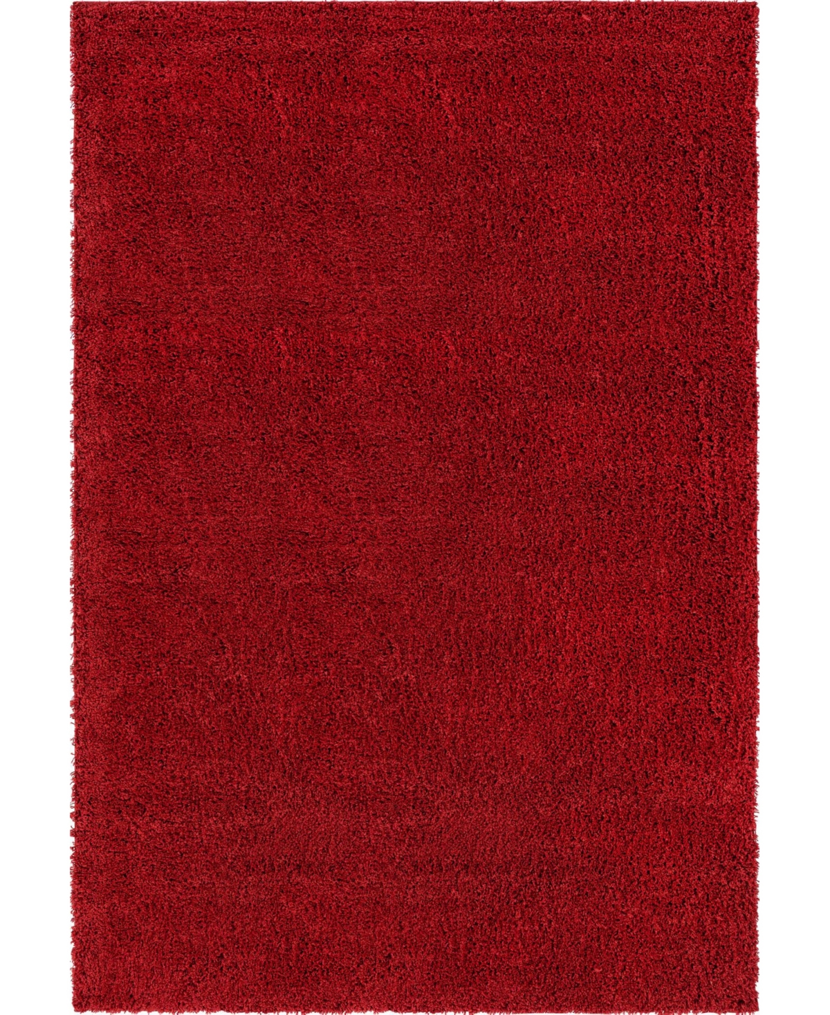 Bayshore Home Always Shag Solid 7' x 10' Area Rug - Cherry