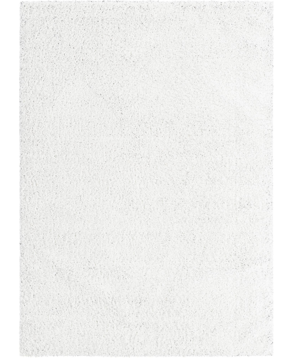 Bayshore Home Always Shag Solid 7' x 10' Area Rug - White
