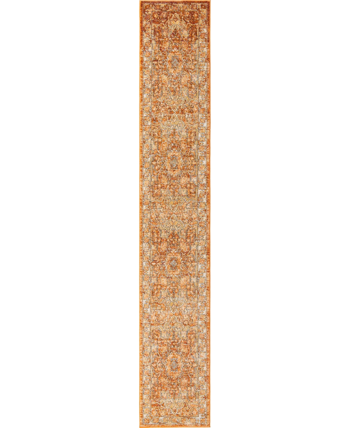 Bayshore Home Castille Adjani 2'7in x 16'5in Runner Area Rug - Rust
