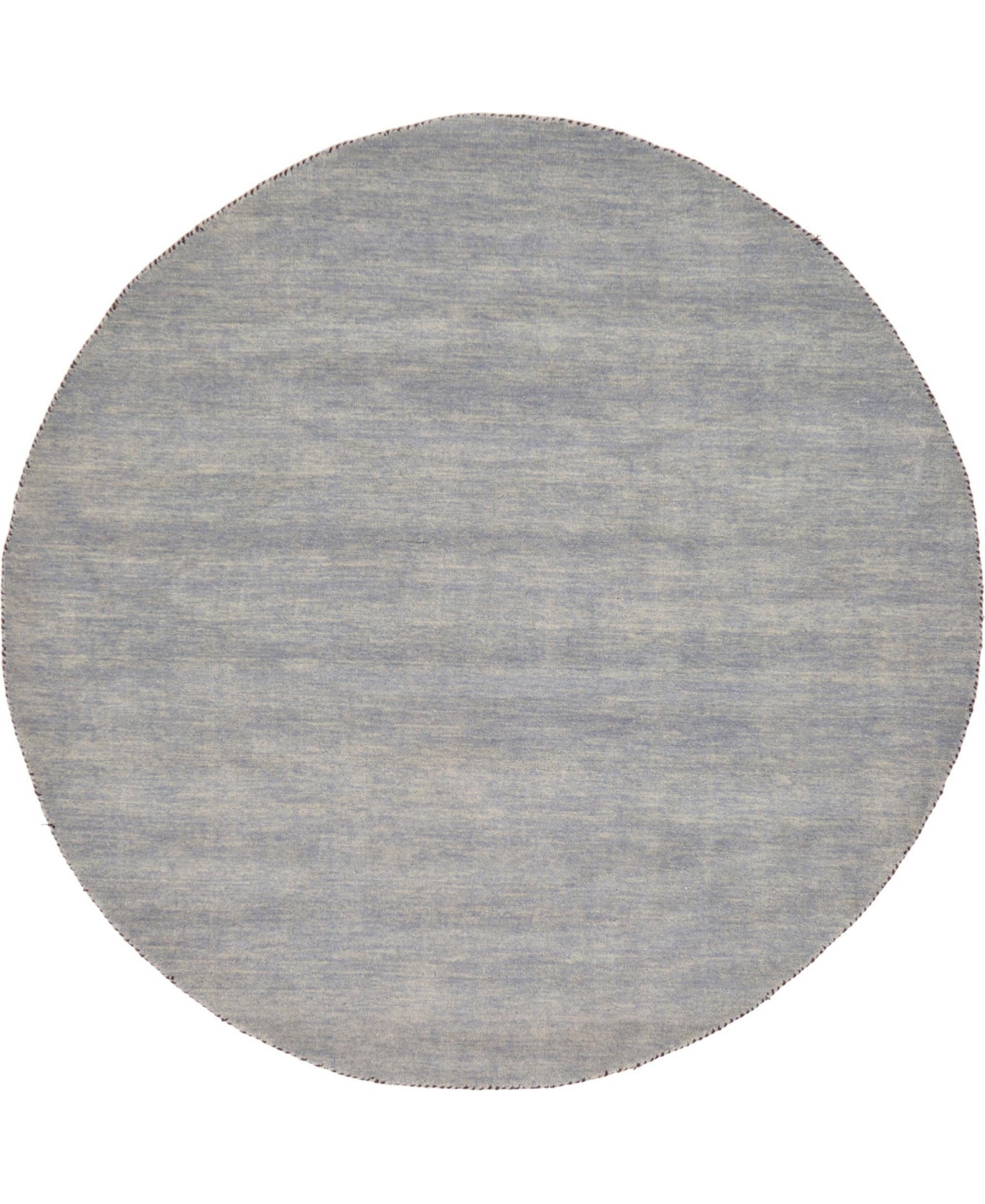 Bayshore Home Closeout!  Solid Spaces Solid Gava 6'7" X 6'7" Round Area Rug In Gray