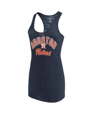 Women's Navy Houston Astros Multicount Racerback Tank Top