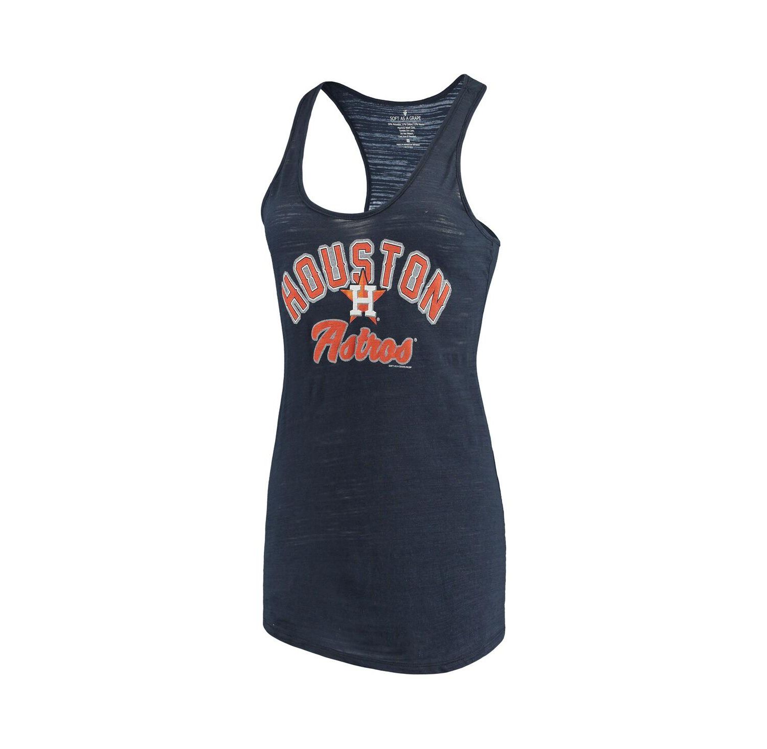 Women's Navy Houston Astros Multicount Racerback Tank Top
