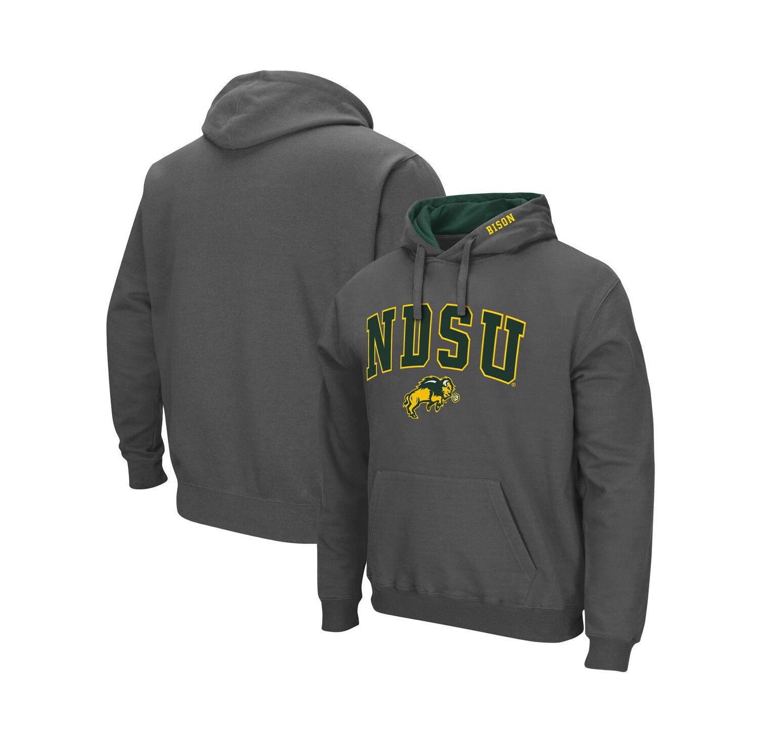 Men's NDSU Bison Arch and Logo Pullover Hoodie