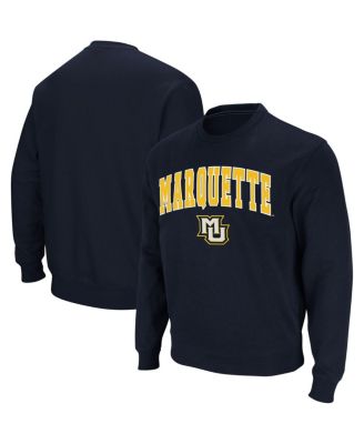 Men's Marquette Golden Eagles Arch and Logo Crew Neck Sweatshirt