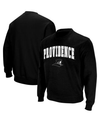Men's Black Providence Friars Arch and Logo Crew Neck Sweatshirt