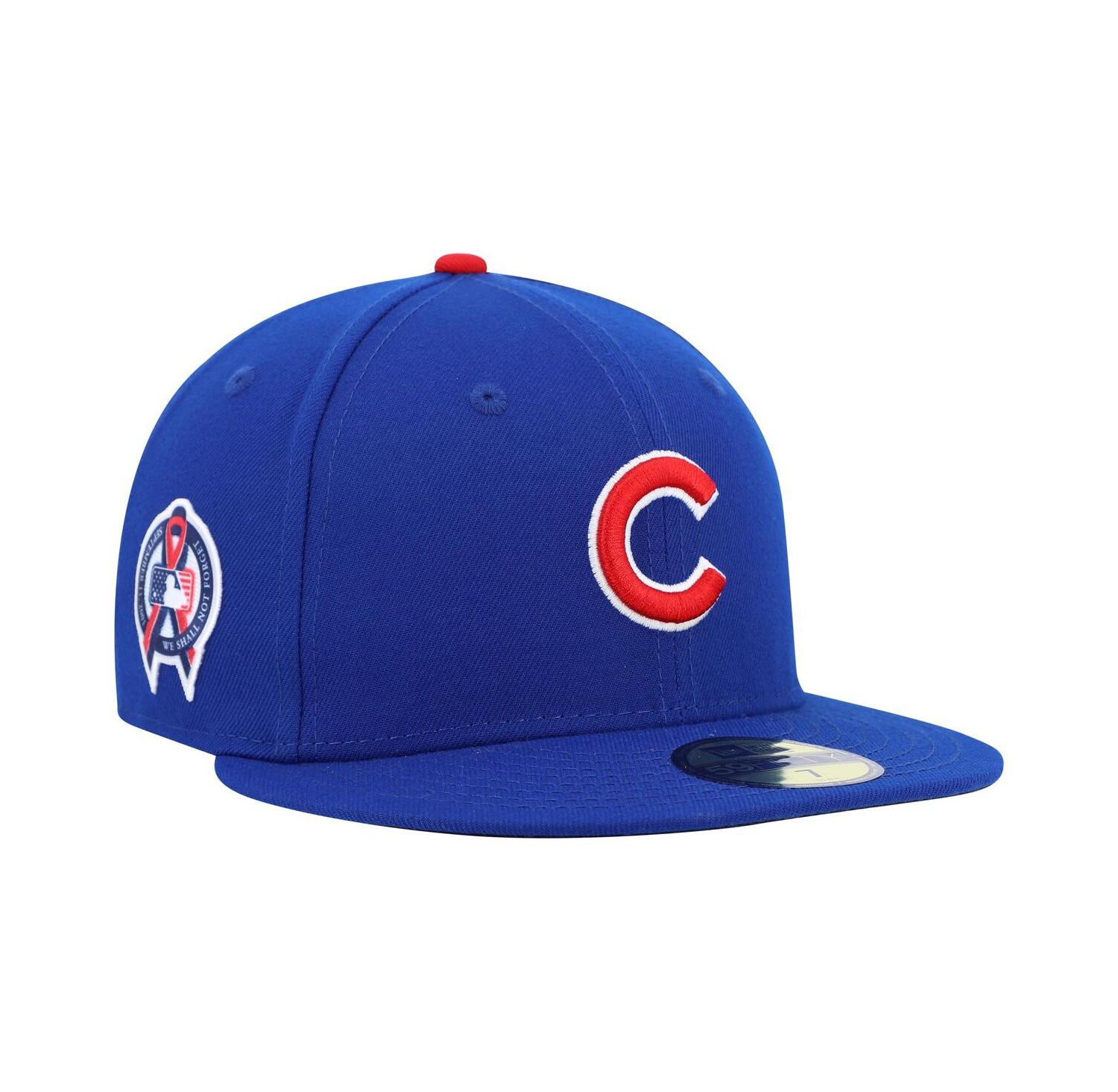 Men's Royal Chicago Cubs 9/11 Memorial Side Patch 59Fifty Fitted Hat