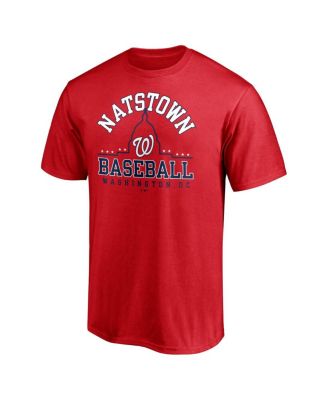 Men's Red Washington Nationals Hometown Logo T-shirt