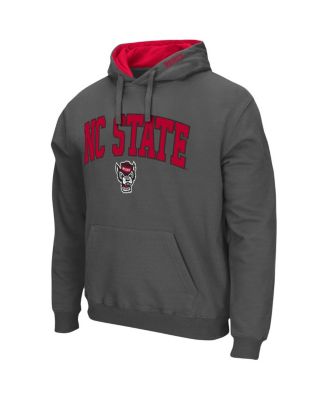 Men's Charcoal NC State Wolfpack Arch and Logo 3.0 Pullover Hoodie