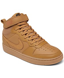 Big Boys Court Borough Mid 2 Casual Sneakers from Finish Line
