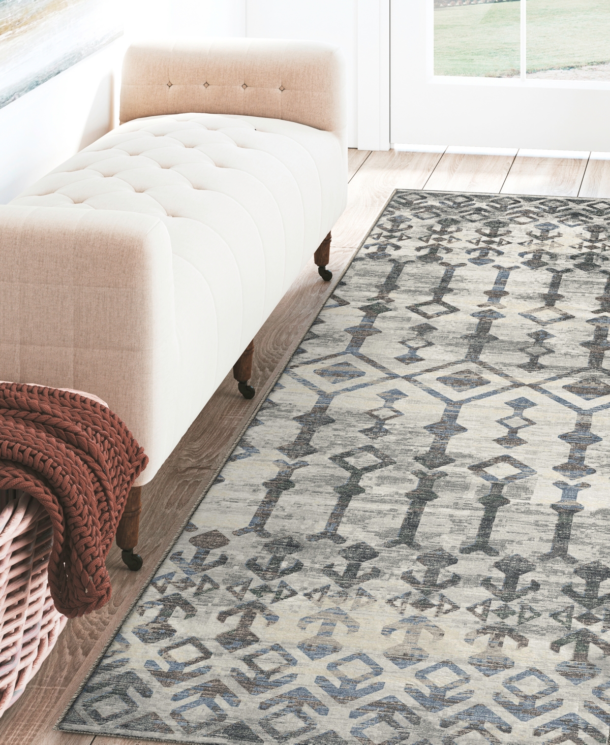 Dalyn Brisbane BR8 Runner Area Rug - Silver-Tone