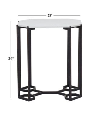 Iron Contemporary Accent Table