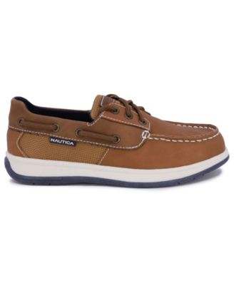 Little Boys Slip-On Boat Shoe with Decorative Laces 