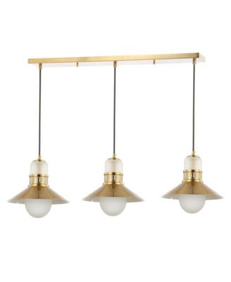 Colin 3-Light Adjustable Retro Hurricane Triple Linear LED Pendant