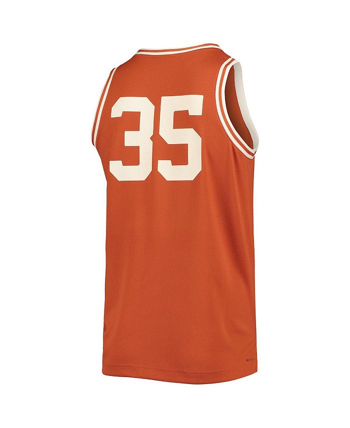 35 Texas Longhorns Nike Retro Replica Basketball Jersey - Texas Orange