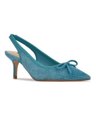 nine west teal shoes