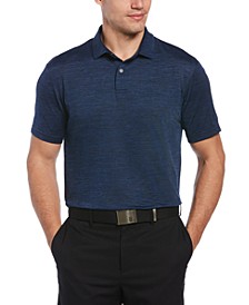 Men's Space Dye Texture Golf Polo Shirt