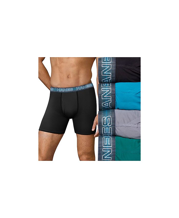 Hanes Men's Ultimate® Sport Air Mesh Boxer Briefs 4pk. Macy's