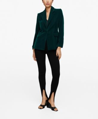 mango green blazer