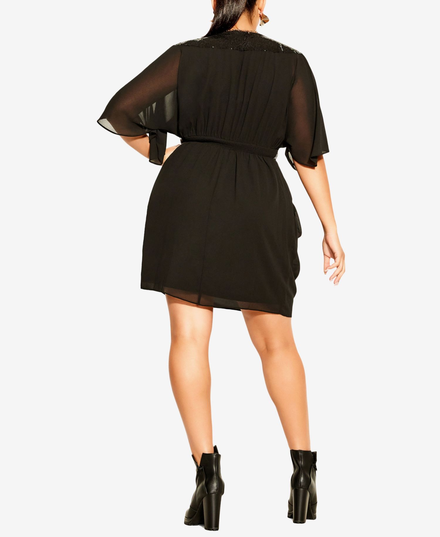 Women's Sequin Wrap Dress