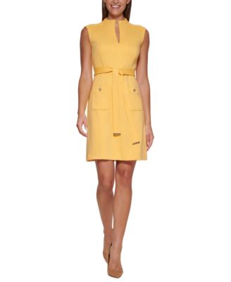 yellow dress tommy hilfiger