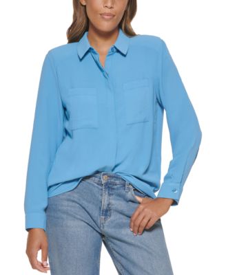 Calvin klein blouses at macy's online