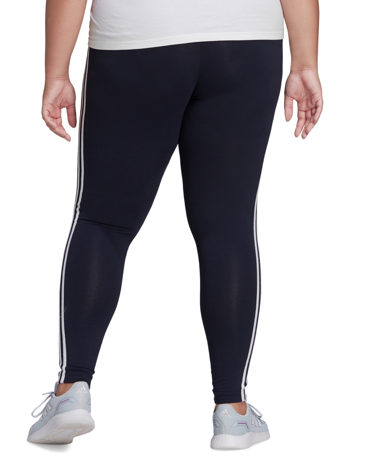 adidas Women's Essentials 3-Stripe Full Length Cotton Leggings, Xs-4X