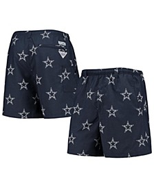 Men's Navy Dallas Cowboys Backcast II Omni-Shade Swim Shorts