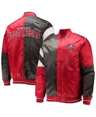 Men's Starter Red, Black Tampa Bay Buccaneers Leader Varsity Satin  Full-Snap Jacket - Macy's