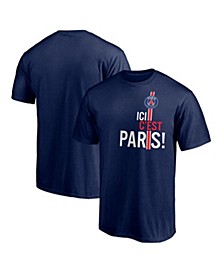 Men's Navy Paris Saint-Germain Badge T-shirt