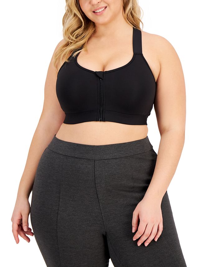 Macy's sports bra sales plus size