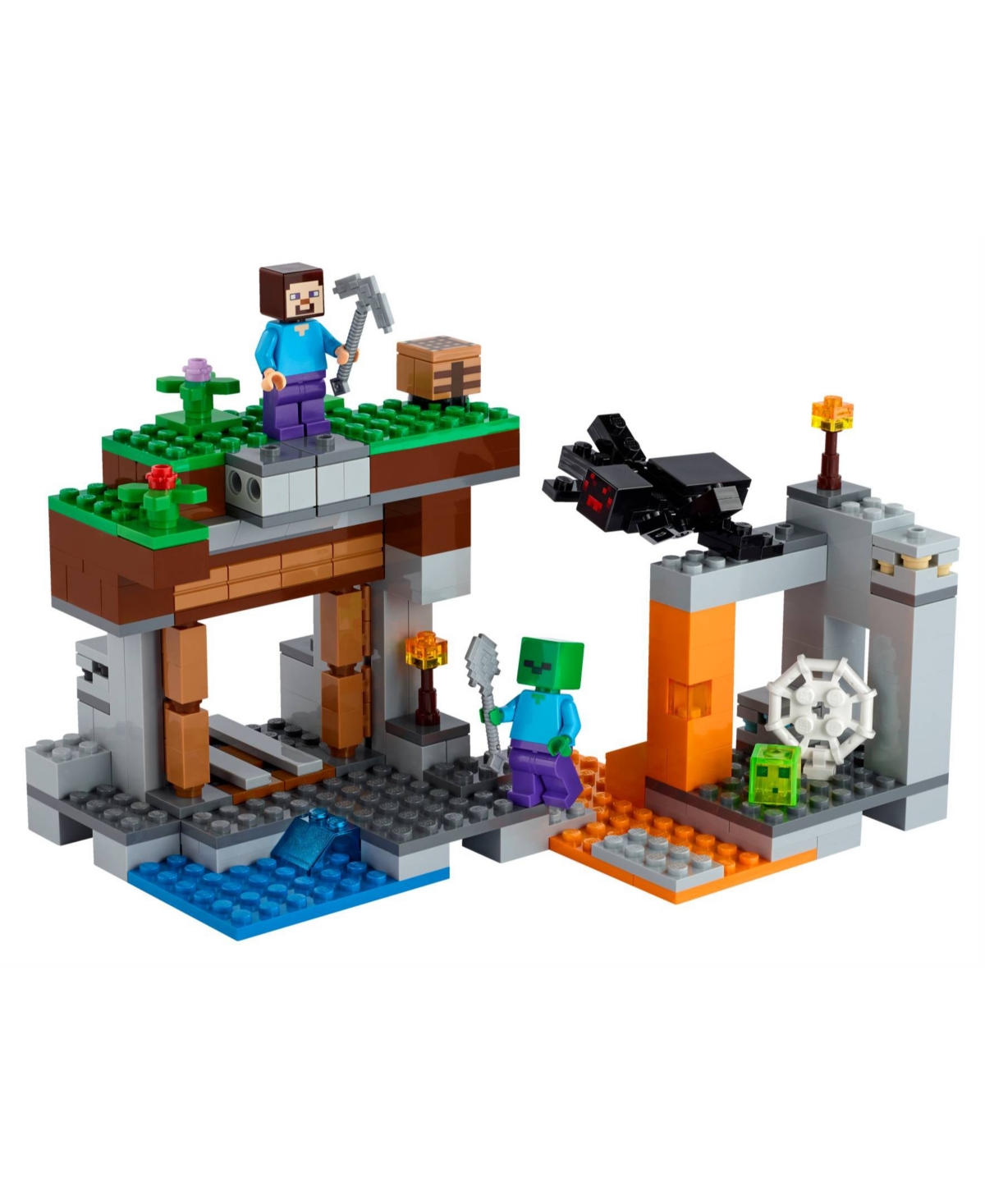 Shop Lego Minecraft 21166 The Abandoned Mine Toy Building Set In No Color