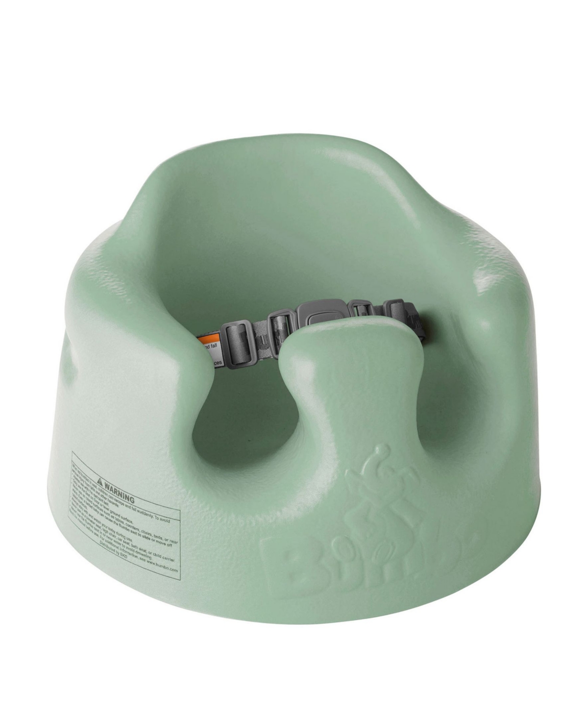 Bumbo Infant Floor Seat Baby Sit Up Chair w/ Adjustable Safety Harness, Hemlock - Hemlock green