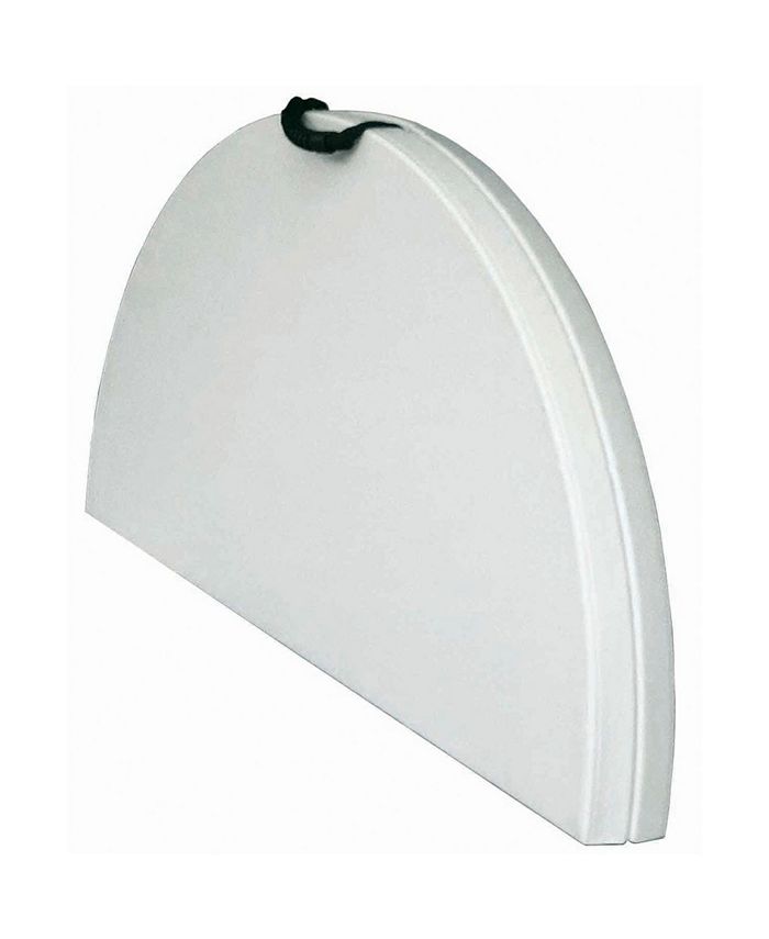 Plastic Development Group 4' Fold in Half Round Folding Banquet Table