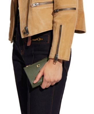 COACH Smooth Leather Bifold Snap Wallet