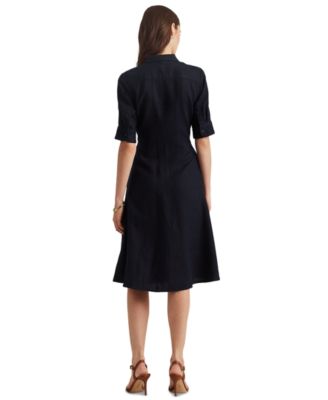 lauren ralph lauren fit & flare shirtdress