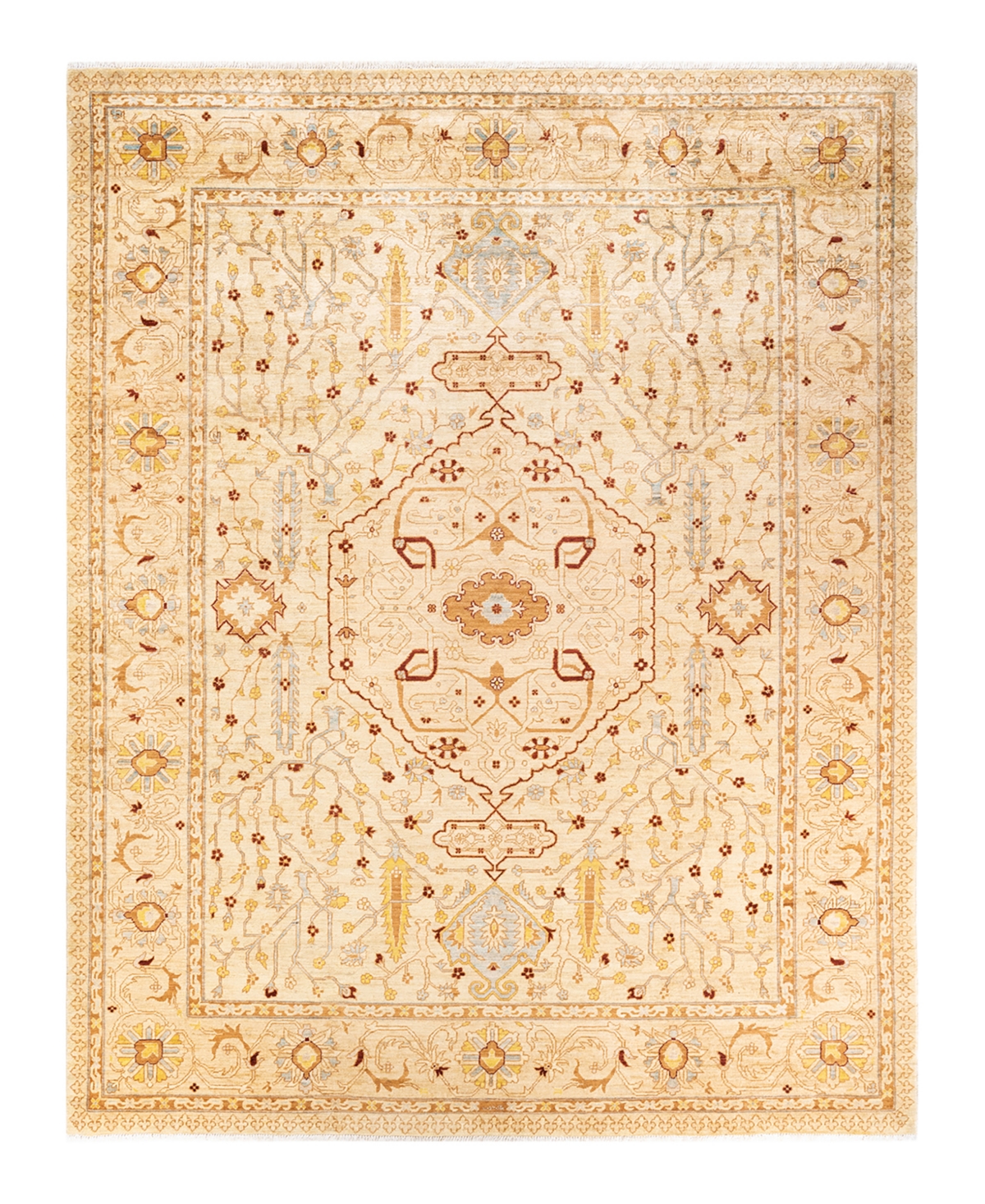 Closeout! Adorn Hand Woven Rugs Eclectic M14619 9'2in x 11'9in Area Rug - Ivory