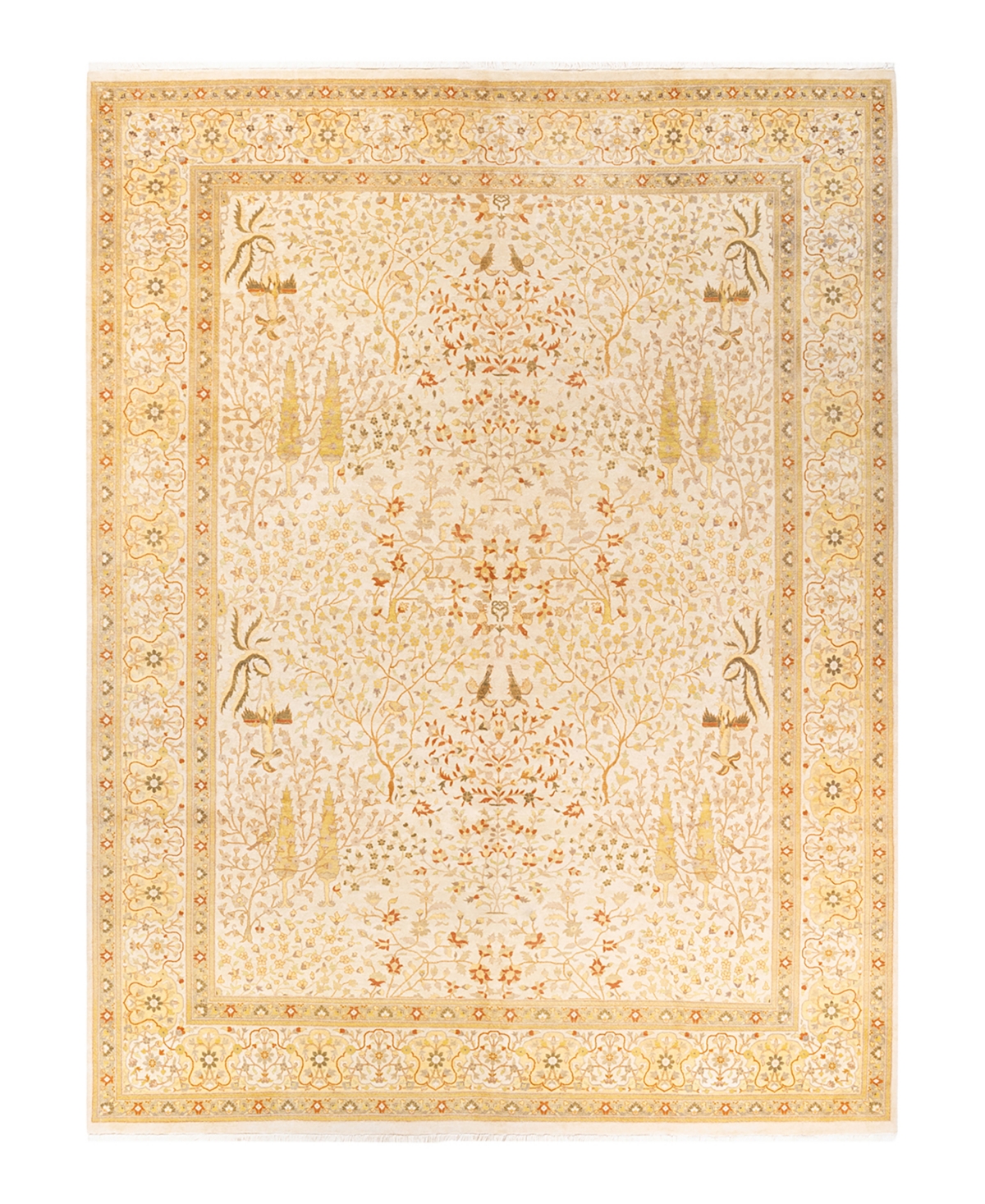 Closeout! Adorn Hand Woven Rugs Mogul M1381 9'2in x 12'4in Area Rug - Ivory