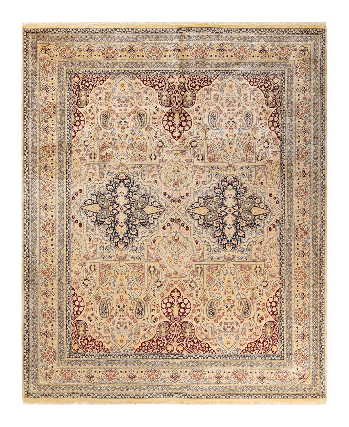 Closeout! Adorn Hand Woven Rugs Mogul M13230 8'1in x 10'9in Area Rug - Ivory