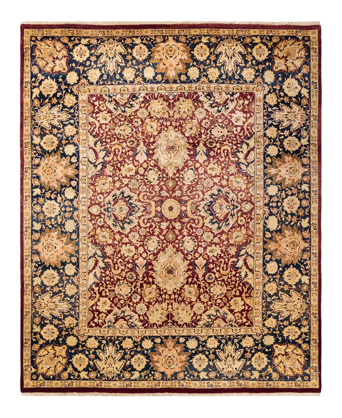 Closeout! Adorn Hand Woven Rugs Mogul M1091 8'1in x 10'3in Area Rug - Orange