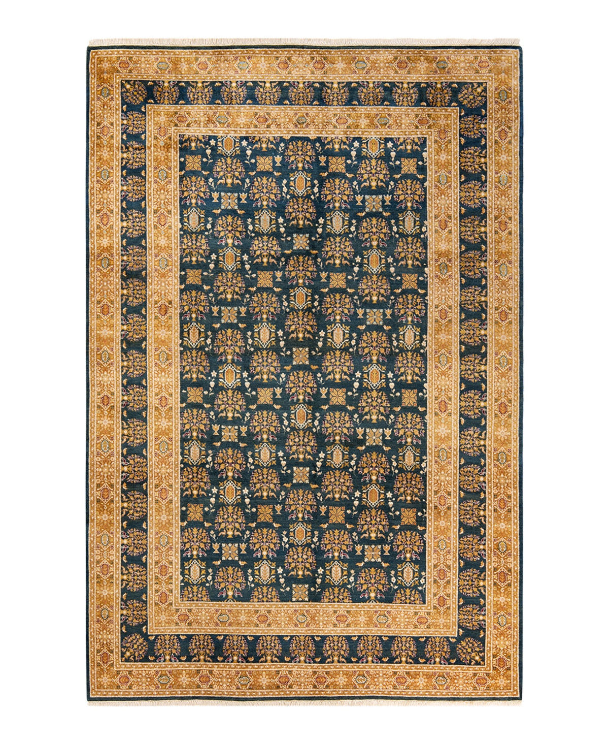 Closeout! Adorn Hand Woven Rugs Mogul M12517 6'2in x 9'6in Area Rug - Green