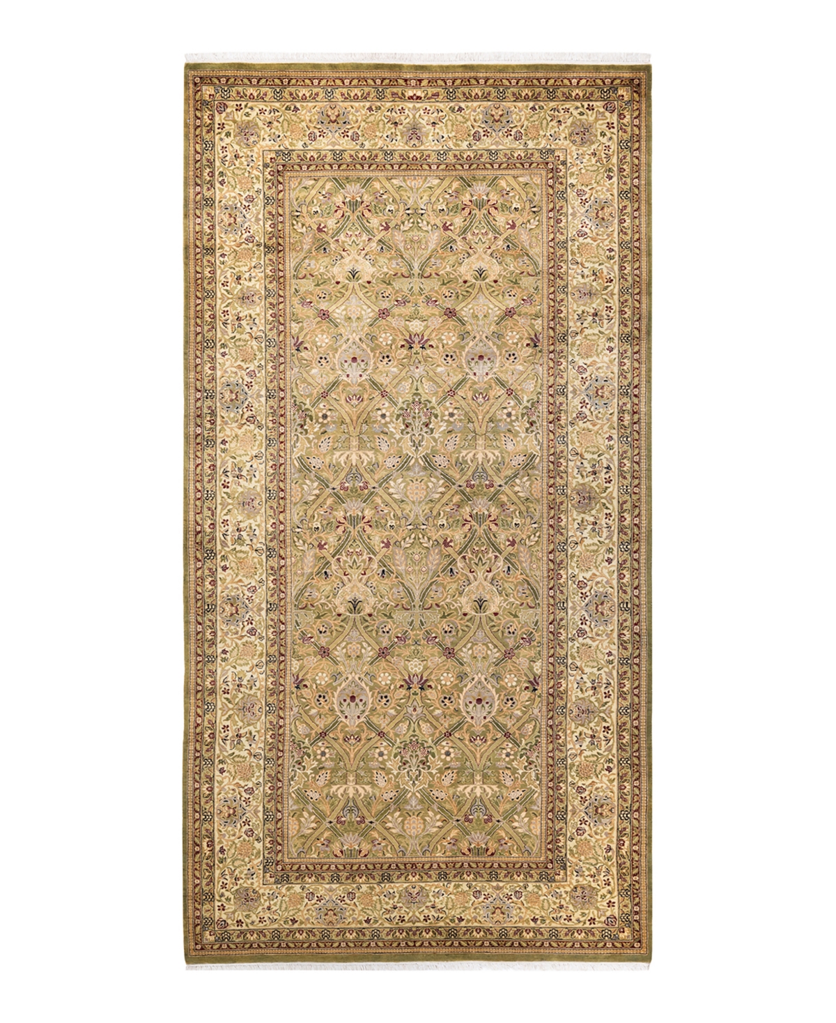 Closeout! Adorn Hand Woven Rugs Mogul M155260 5'2in x 10'4in Area Rug - Green