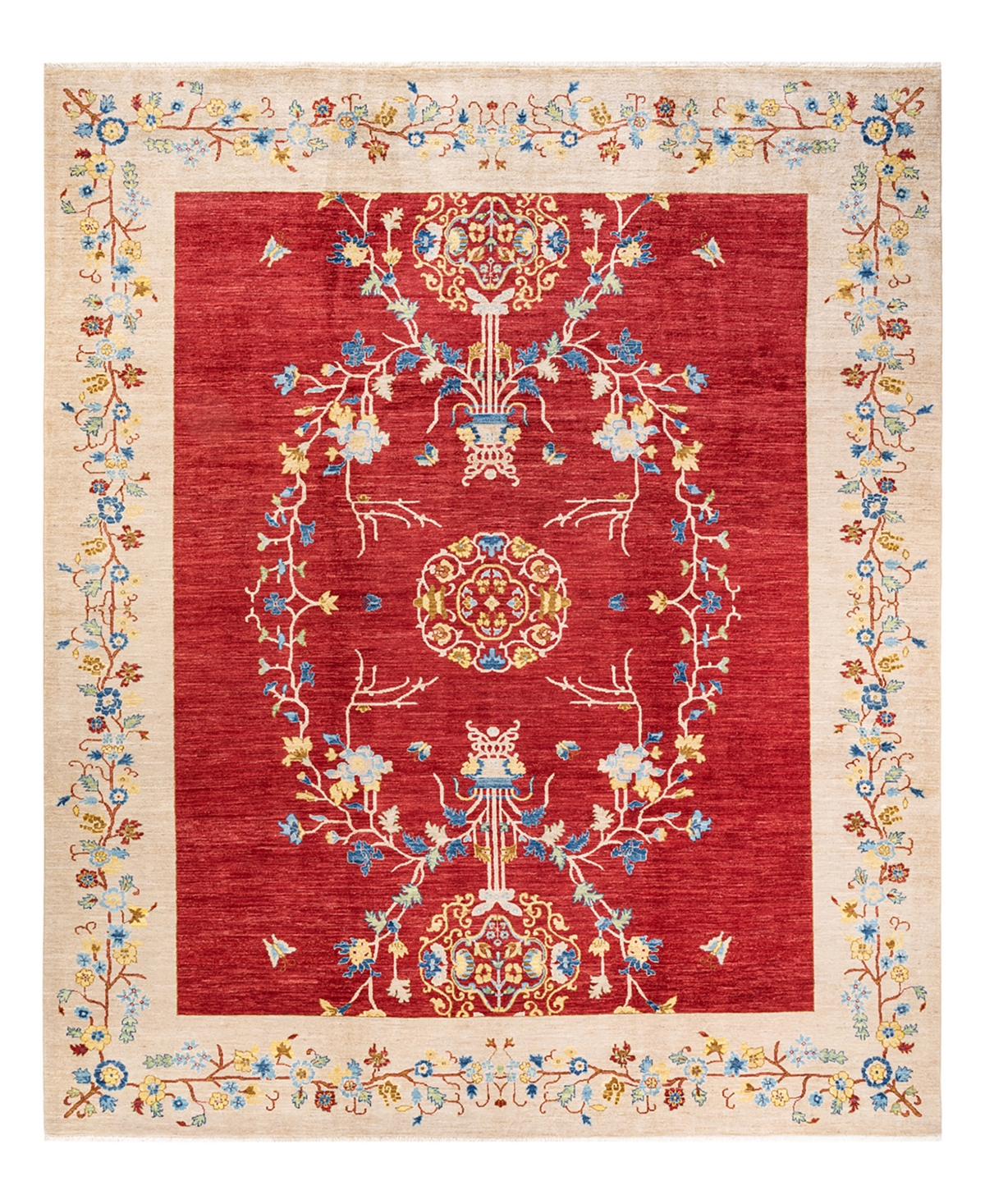 Closeout! Adorn Hand Woven Rugs Eclectic M1830 9'1in x 11'8in Area Rug - Red