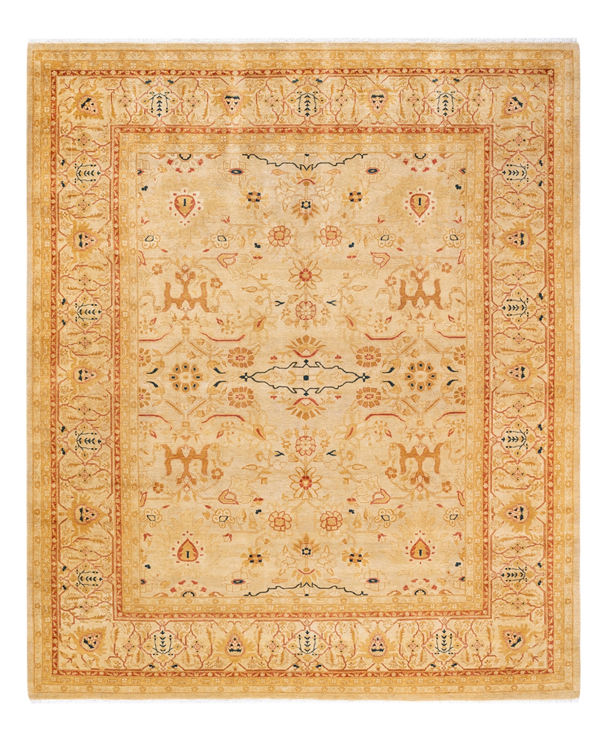 Closeout! Adorn Hand Woven Rugs Mogul M146062A 8'3in x 10'1in Area Rug - Ivory